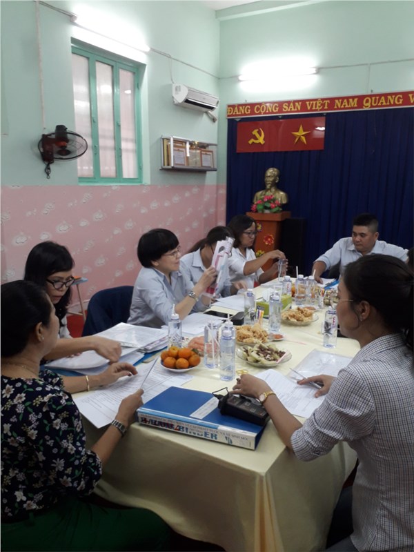 Trường Mầm non 14B đón đoàn kiểm tra y tế trường học, năm học 2018-2019